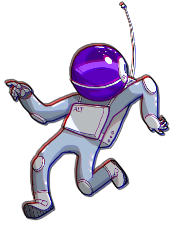 illustration of an astronaut.